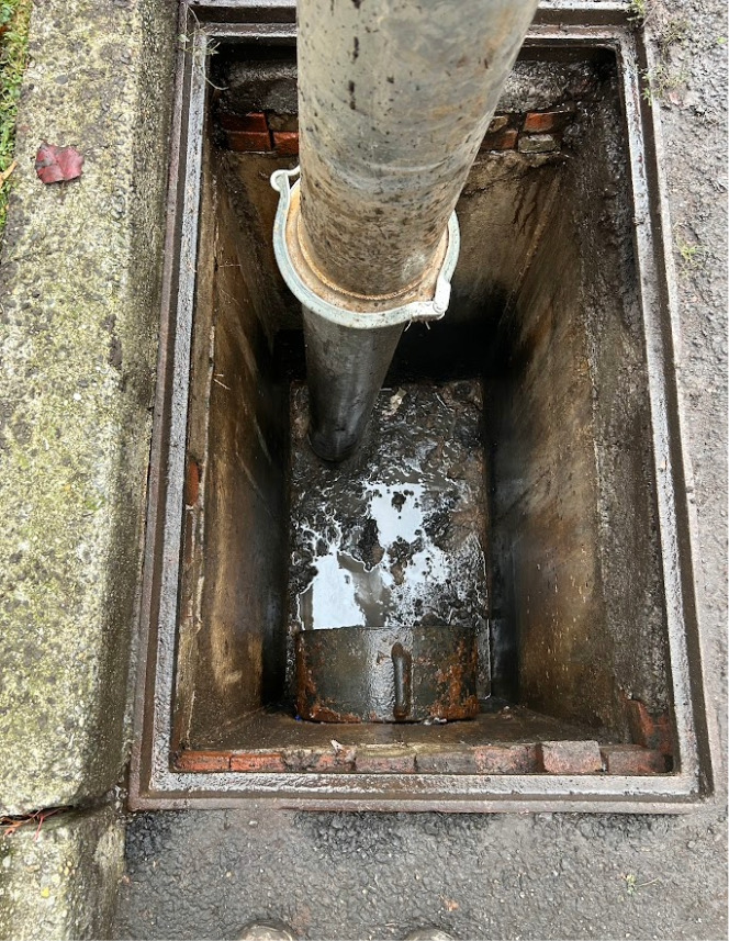 cleaned storm drain